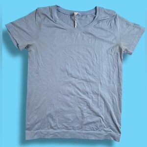 Lululemon Swiftly Tech Short Sleeve Shirt Size 8 Light Blue *flaw Read*